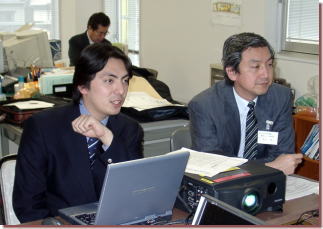 Mr. Miyaguchi(right) & Mr. Mitomo(left)